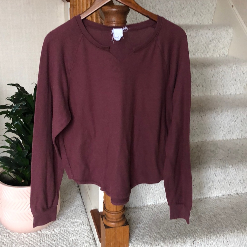 Project Social T Soft Round Hem Pop Over Sweater